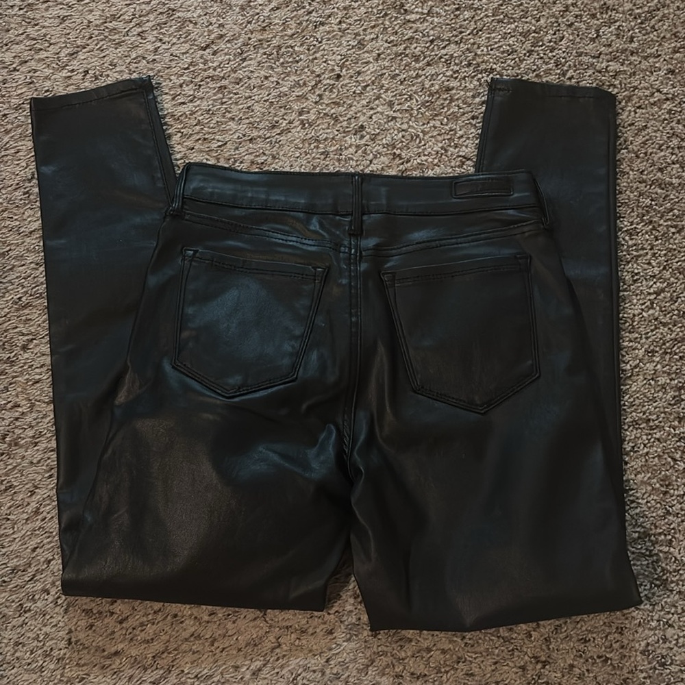 Sanctuary-Social Standard Coated Ankle Skinny Jeans in Slick Black size 4 EU =27 - Picture 5 of 7